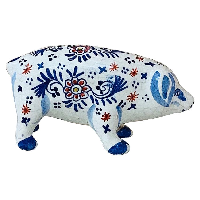 French Faience Pig Desvres, circa 1910