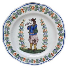 French Faience Plate Henriot Quimper Circa 1900