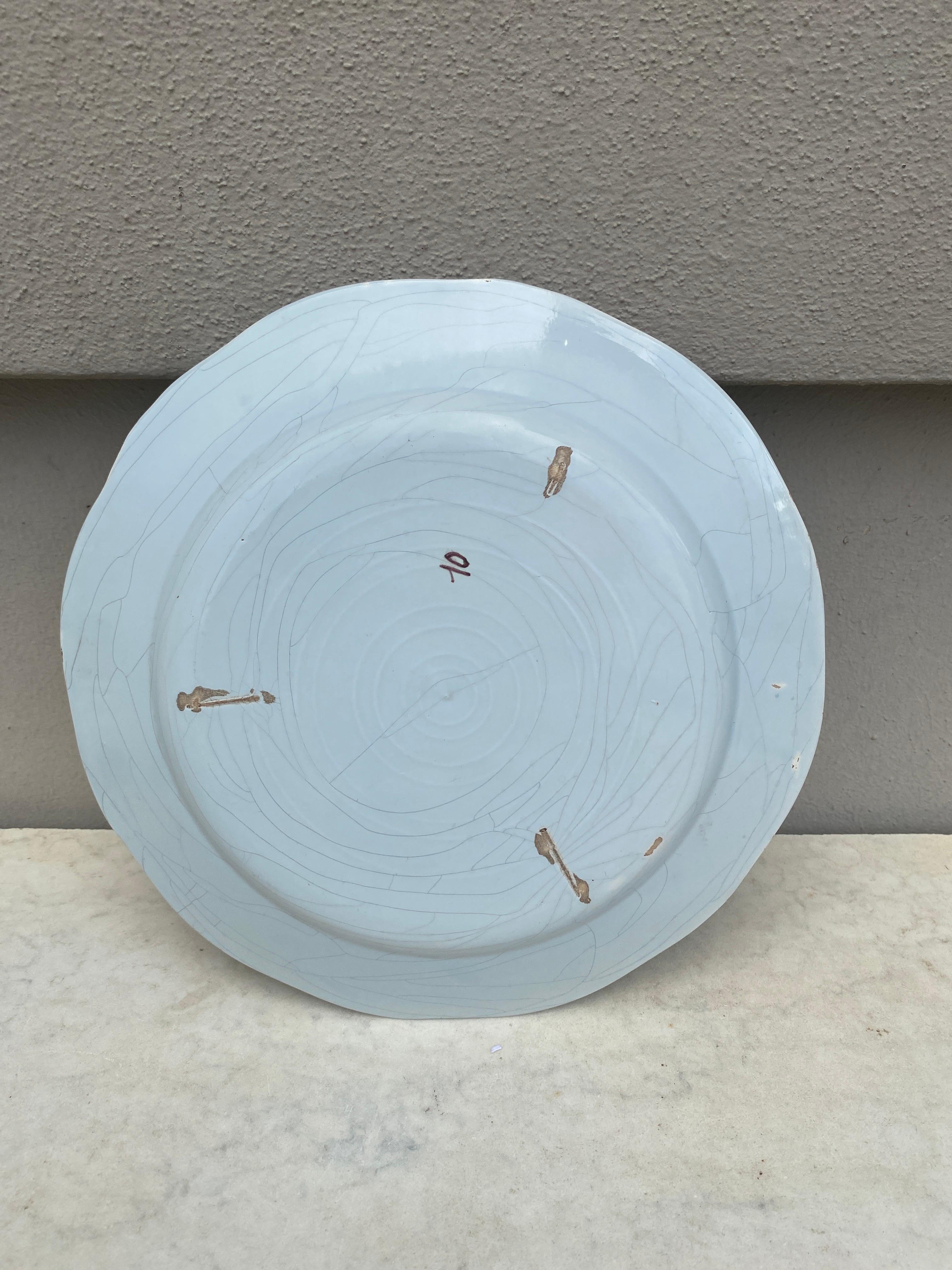 Mid-20th Century French Faience Plate Quimper circa 1950 For Sale
