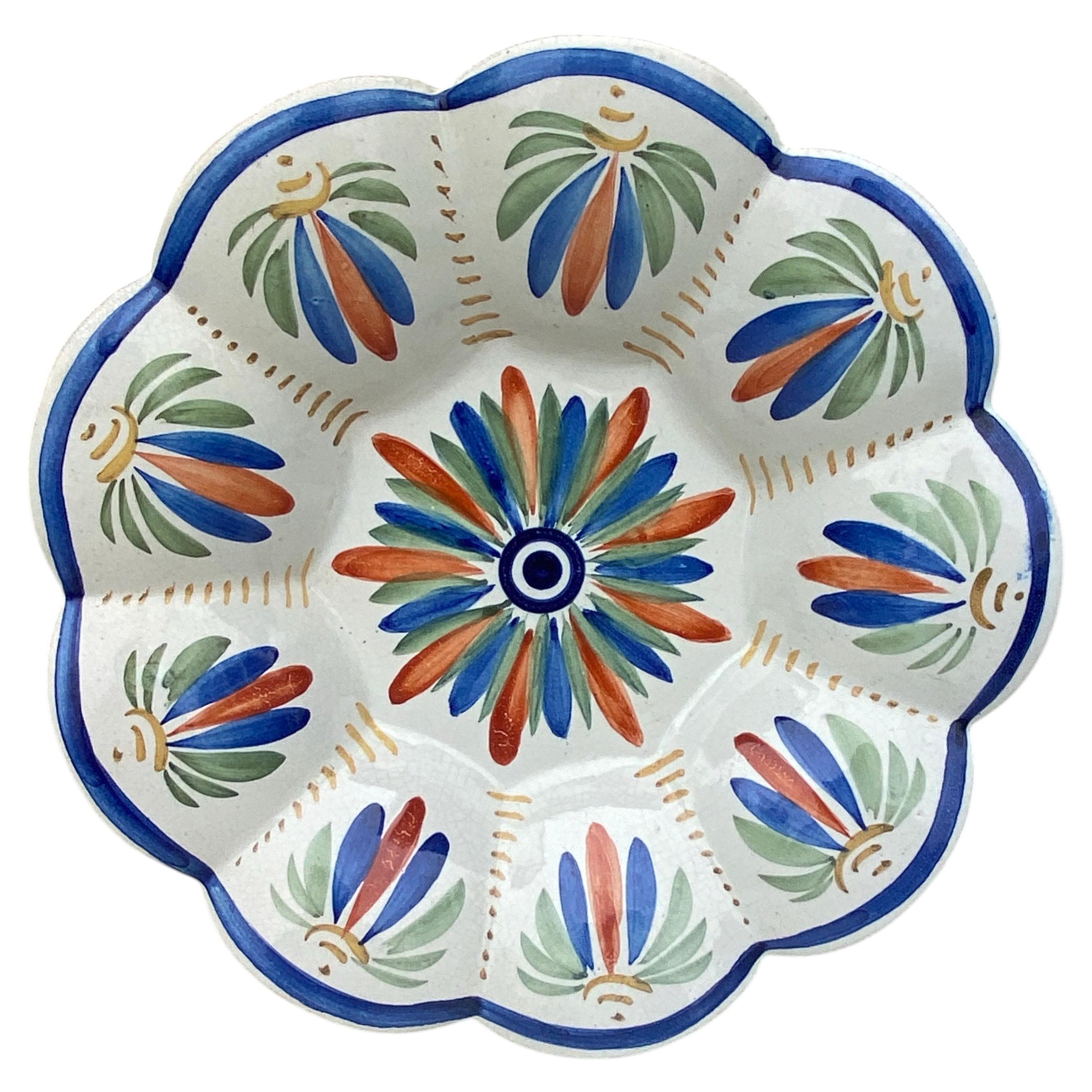 French Faience Platter Henriot Quimper Circa 1900