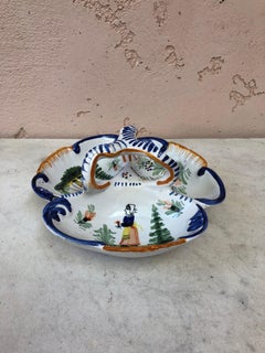 French Faience Platter Quimper, Circa 1930