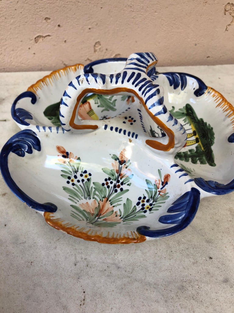 French Faience Platter Quimper, Circa 1930 For Sale 1