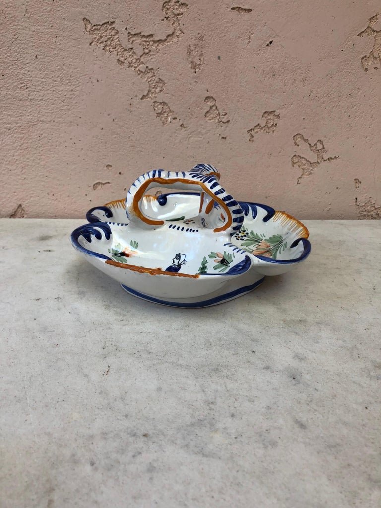 French Faience Platter Quimper, Circa 1930 For Sale 3