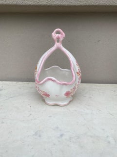 French Faience Quimper Basket Dish Circa 1950