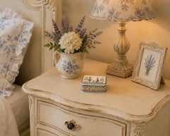 French Faience Quimper Lidded Trinket Box, circa 1930