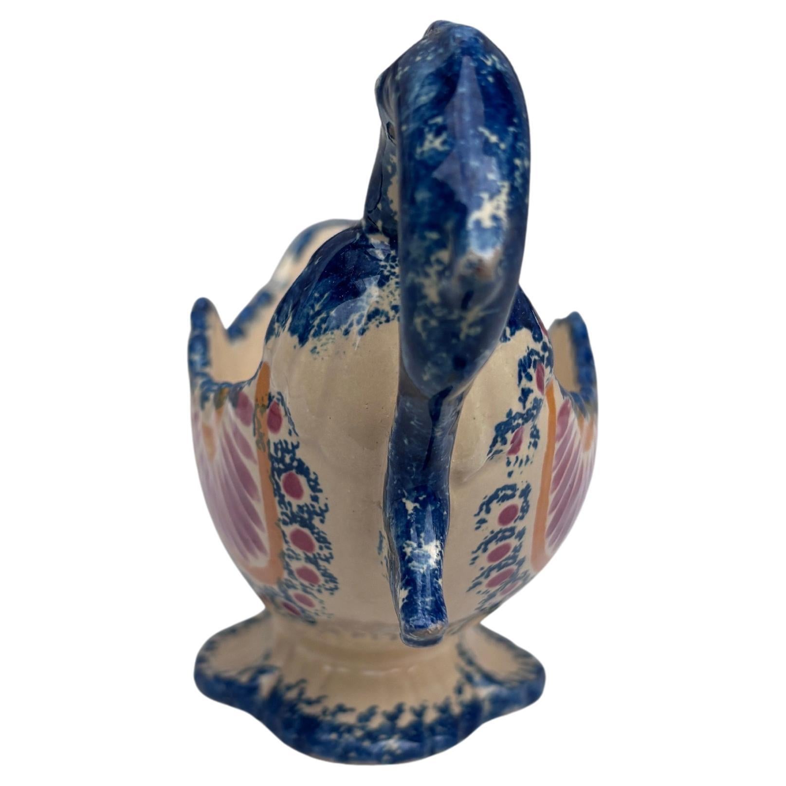 Französische Fayence Untertasse signiert Henriot Quimper um 1940 (Land) im Angebot