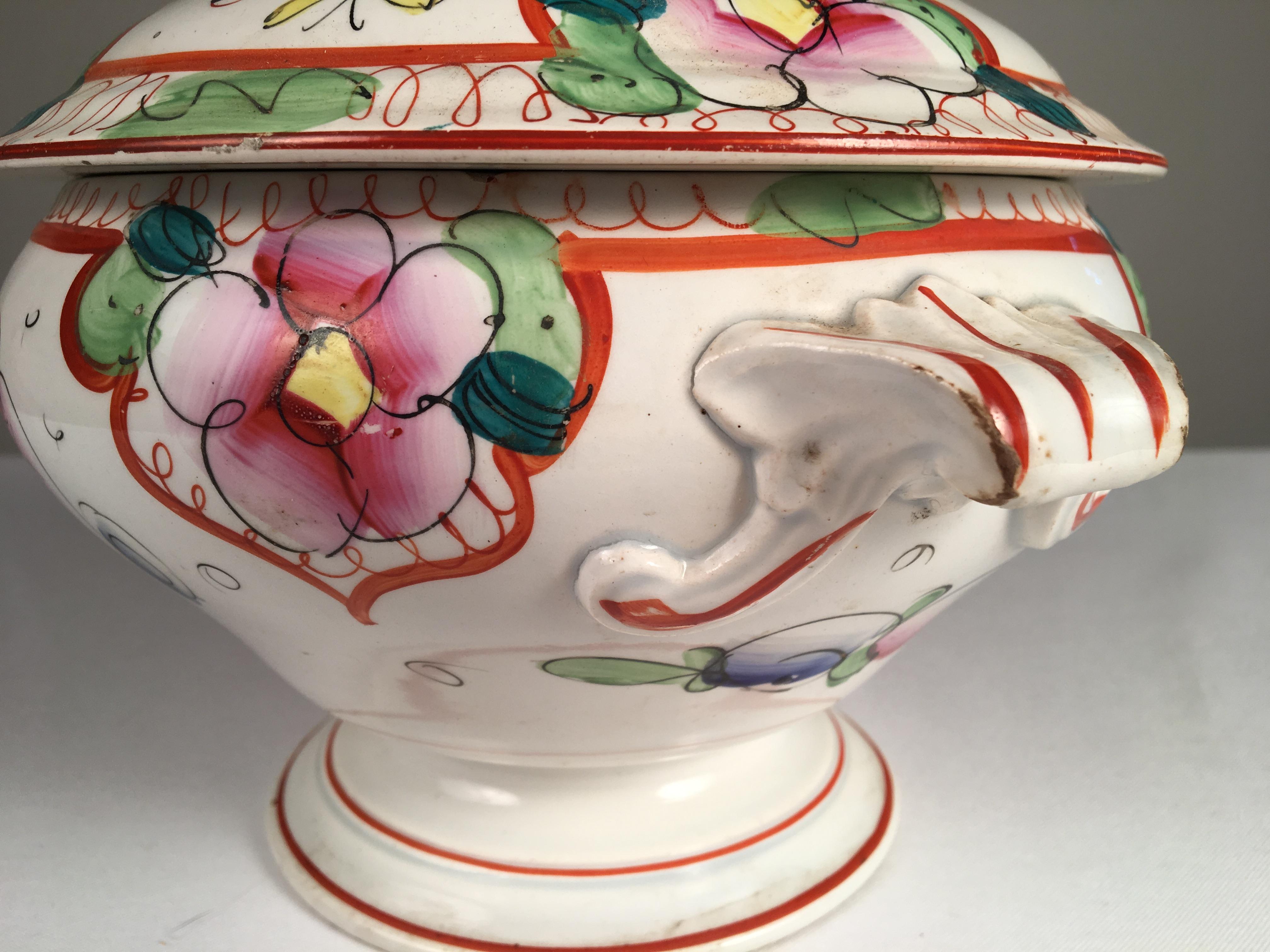 French Faience Soup Tureen, 19th Century 1