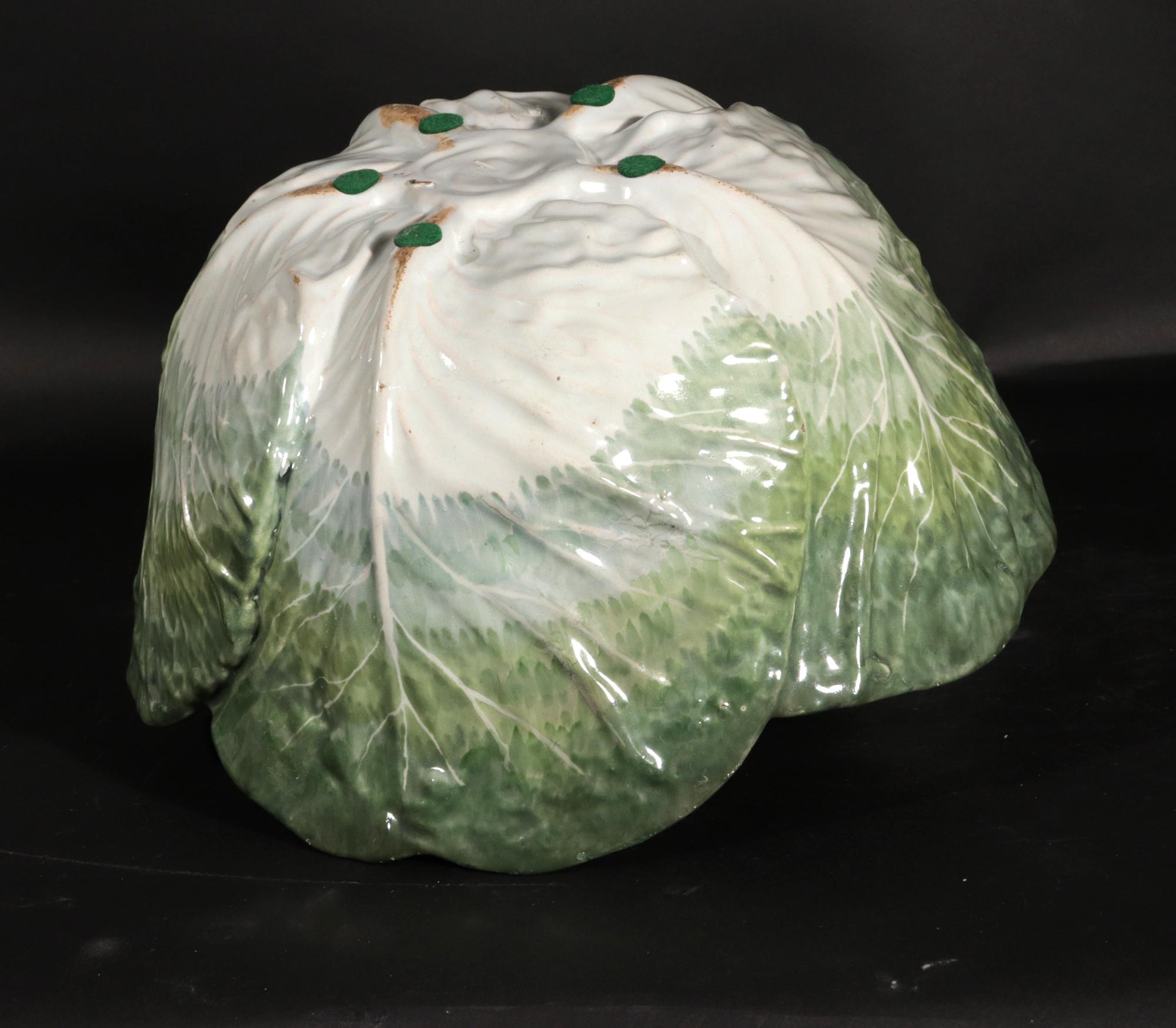 Soupière à choux et couvercle en faïence de la manufacture de Strasbourg en vente 8