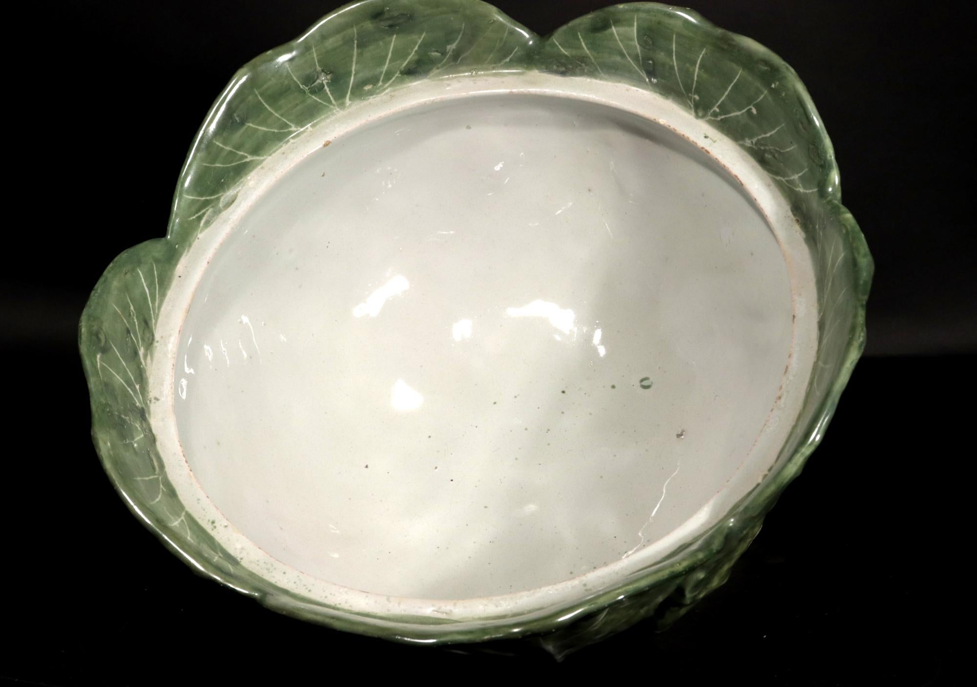 Soupière à choux et couvercle en faïence de la manufacture de Strasbourg en vente 9