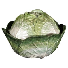 French Faience Strasbourg Factory Cabbage Tureen and Cover
