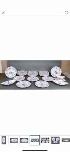 Set di servizio in maiolica francese Martres Tolosane dipinto a mano