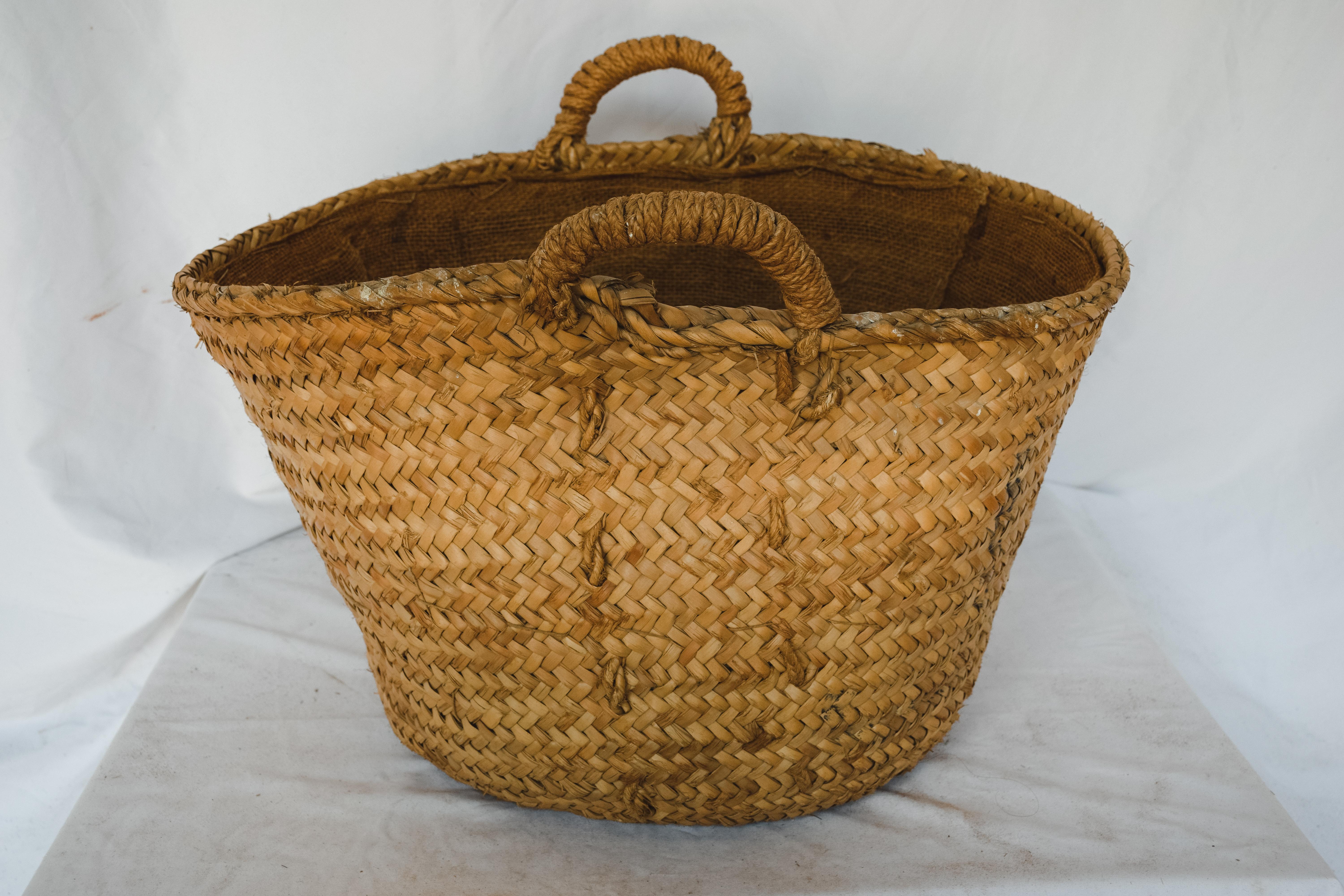 Jute French Farm Basket