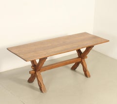 French Farm Dining Table in Solid Oak Wood