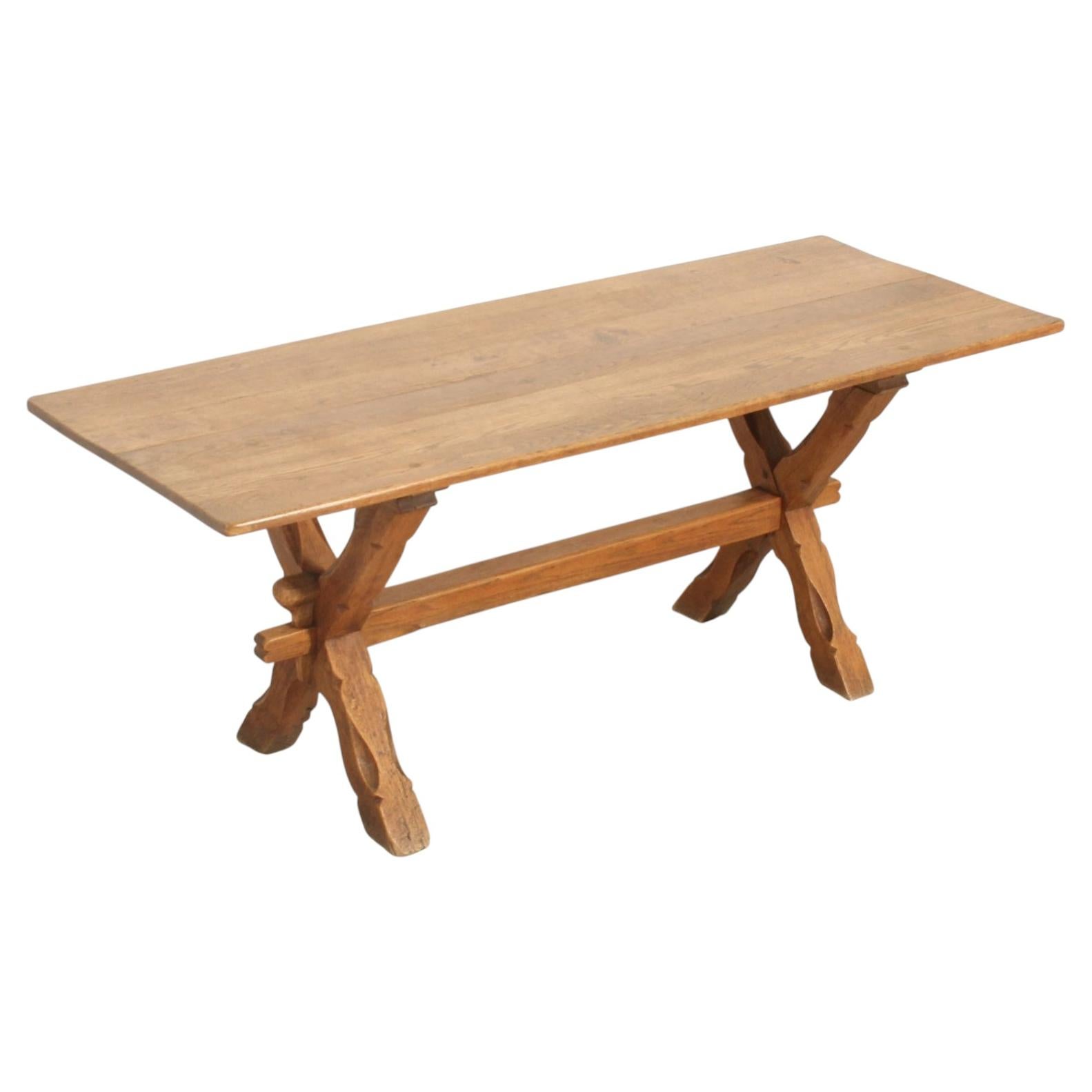 French Farm Dining Table in Solid Oak Wood