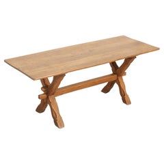 French Farm Dining Table in Solid Oak Wood