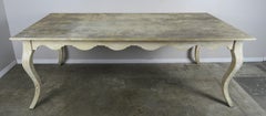 French Farm Painted Dining Table, circa 1930s