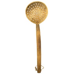 Vintage French Farm Strainer Spoon