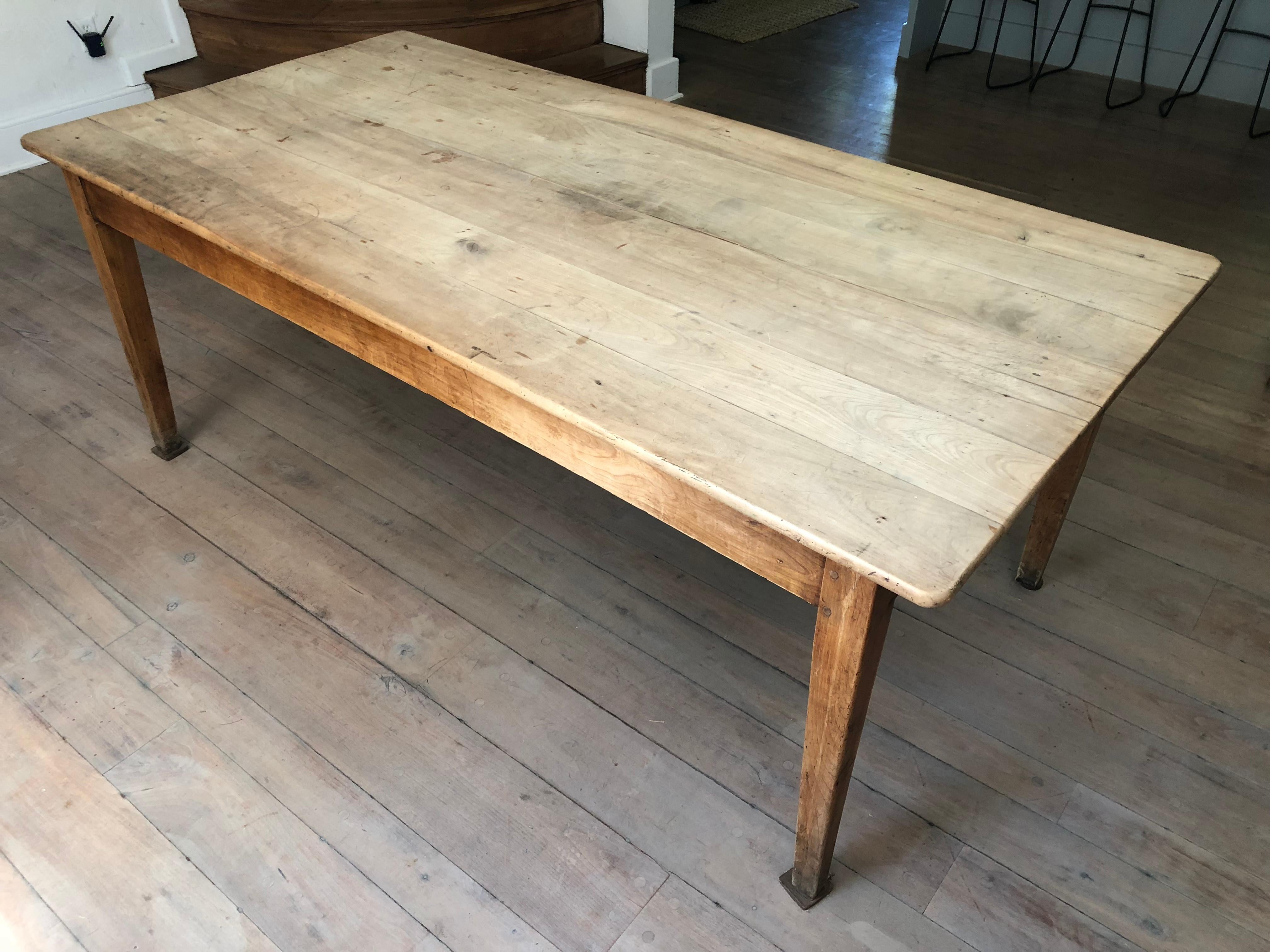 French Provincial French Farm Table, 19th Century