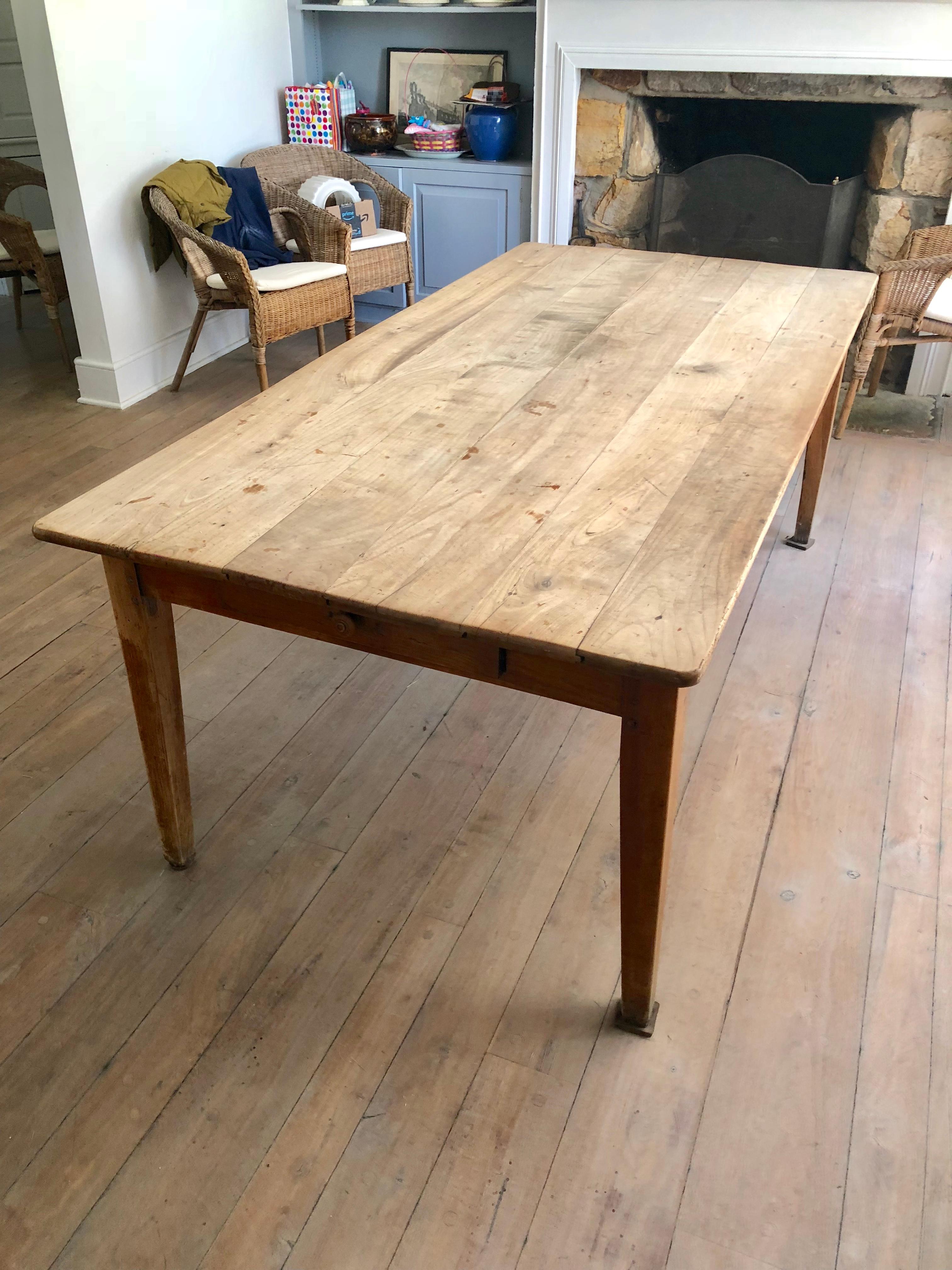 Cherry French Farm Table, 19th Century