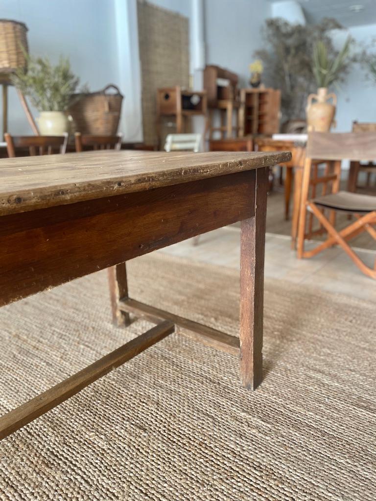 French Provincial french farm table end XIX