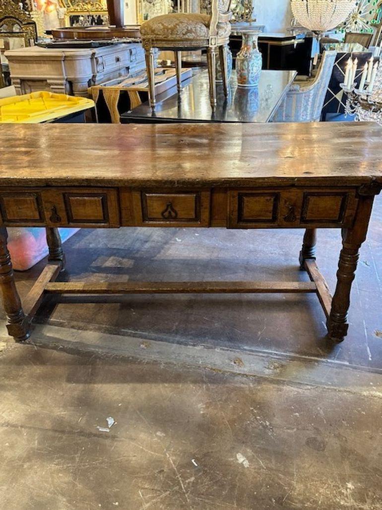 French Farm Table In Good Condition For Sale In Dallas, TX