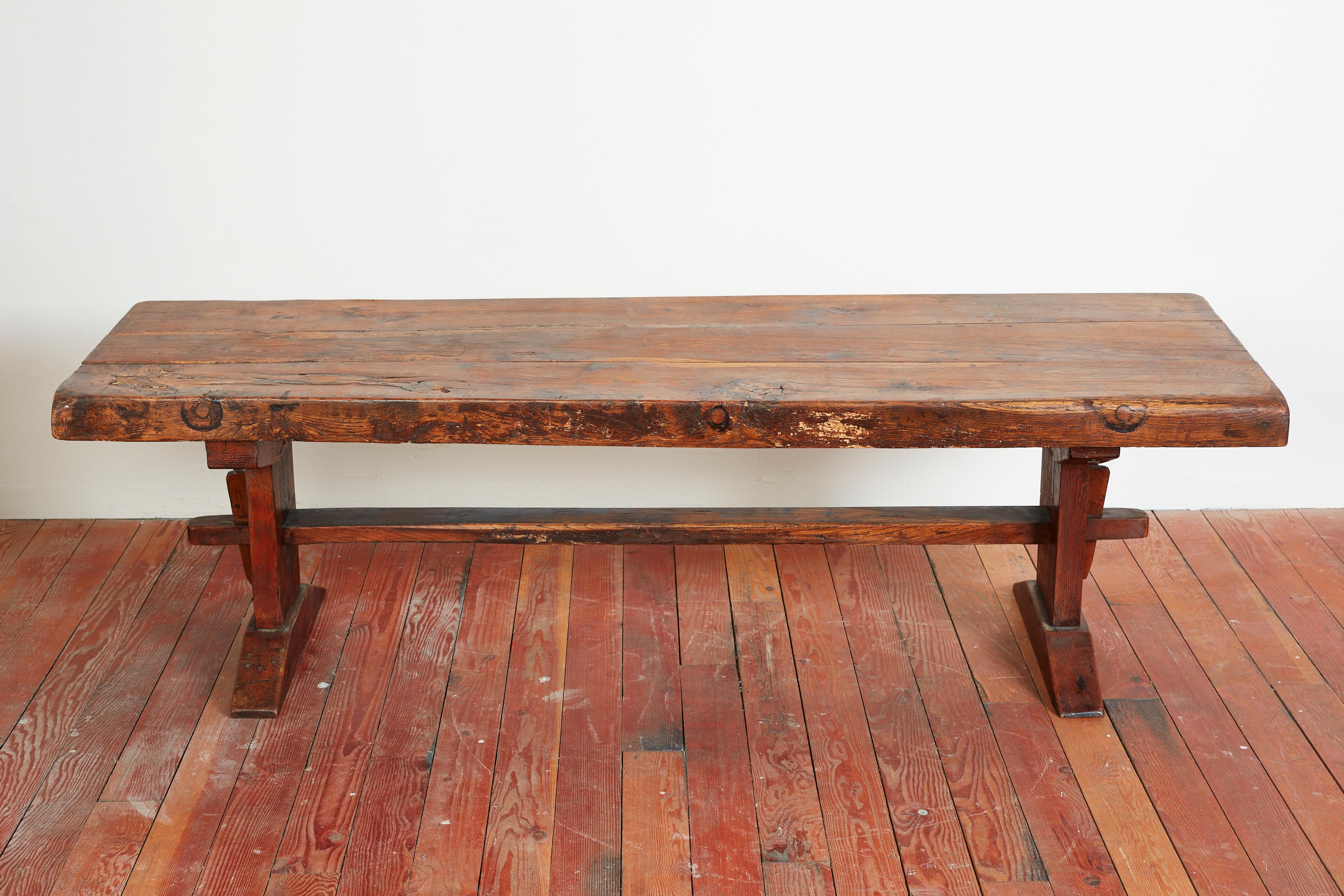Mid-20th Century French Farm Table For Sale