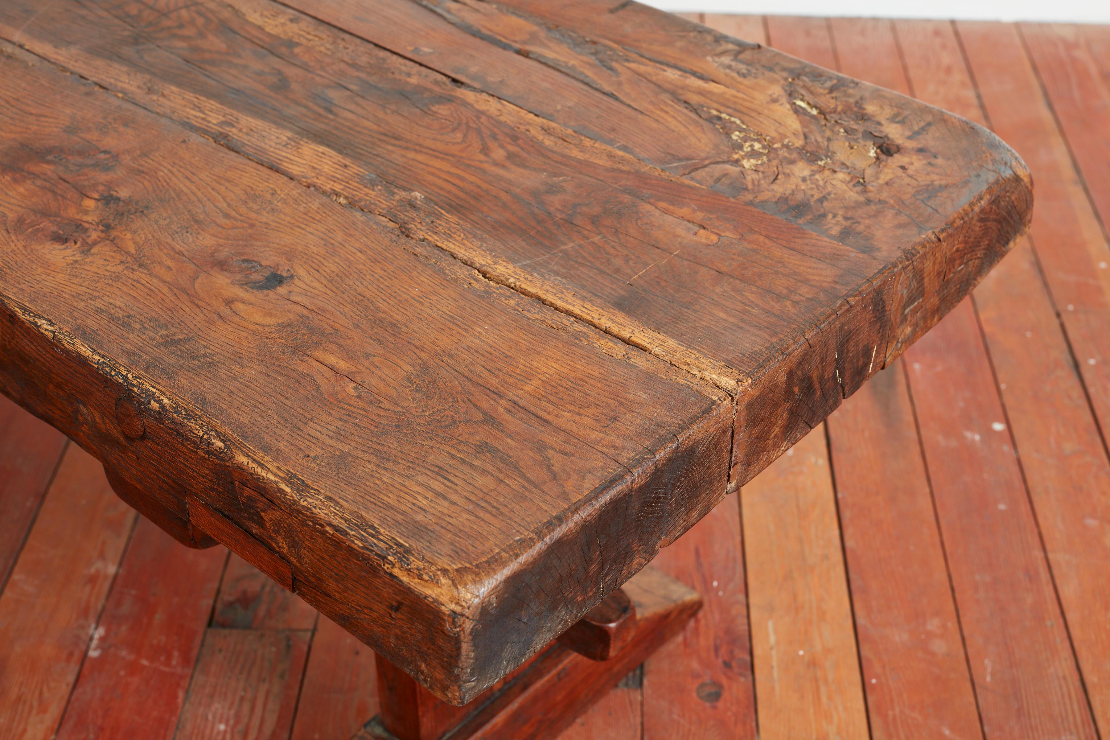 Oak French Farm Table For Sale