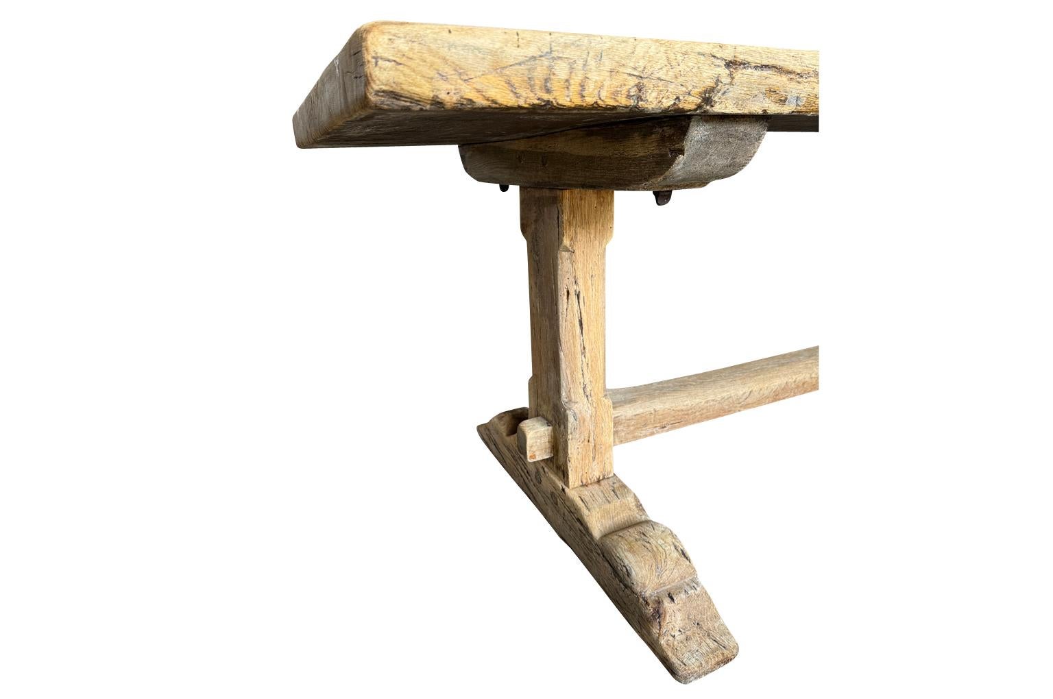 Oak French Farm Table For Sale