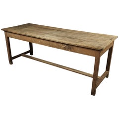 French Farm Table in Pine, circa 1940