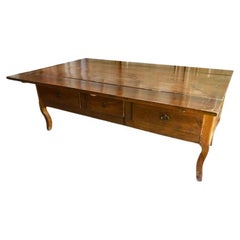 Antique French Farm Table / Pantry or Sofa Table, Louis XV