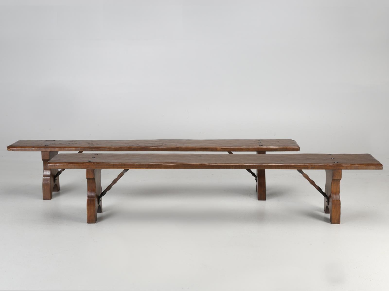 French Farm Table with a Pair of Matching Benches  4