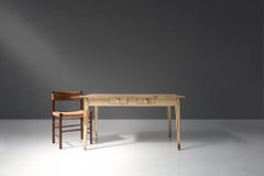 French farm table with tapered legs late 1800
