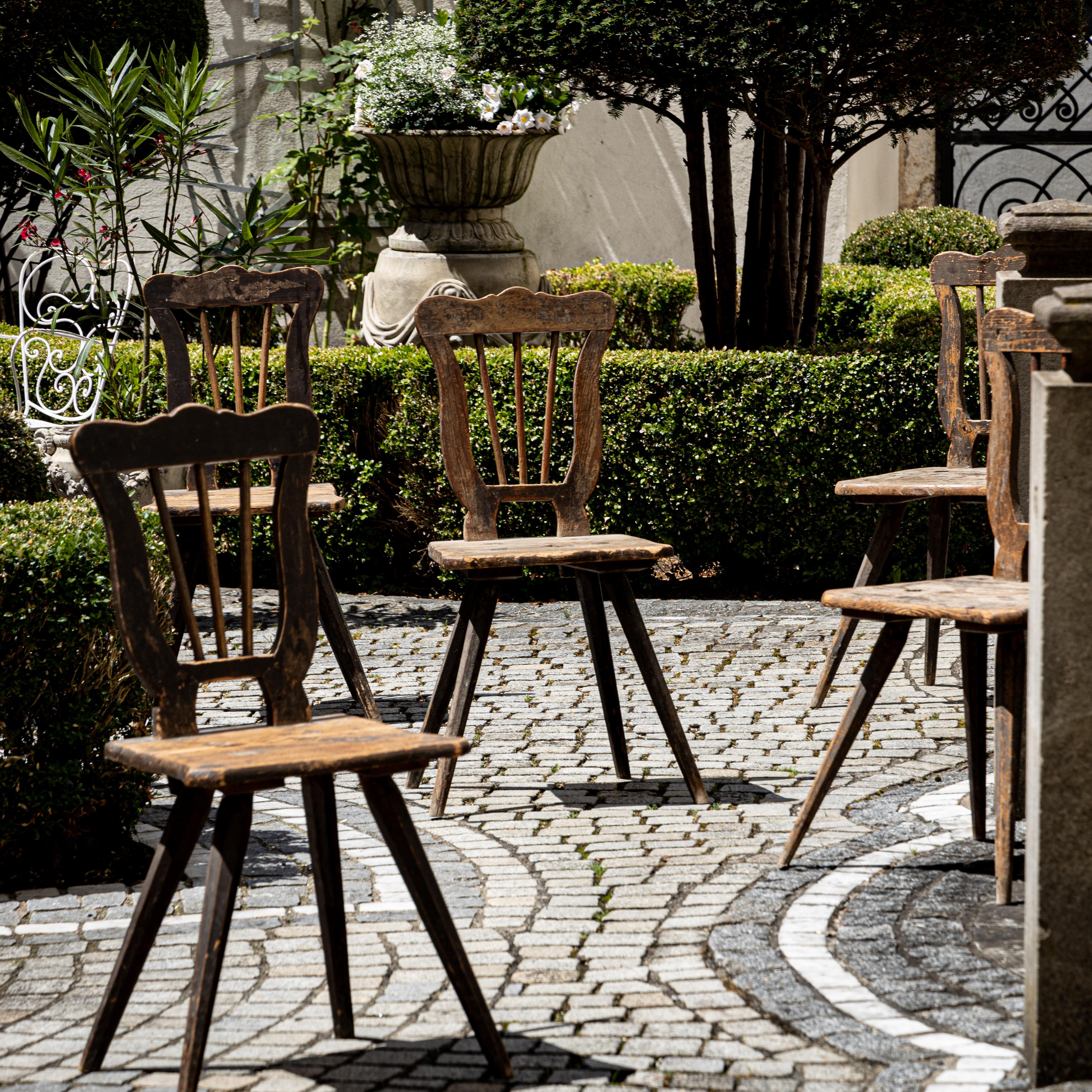 Début du XIXe siècle Chaises de ferme françaises, vers 1820/1830 en vente