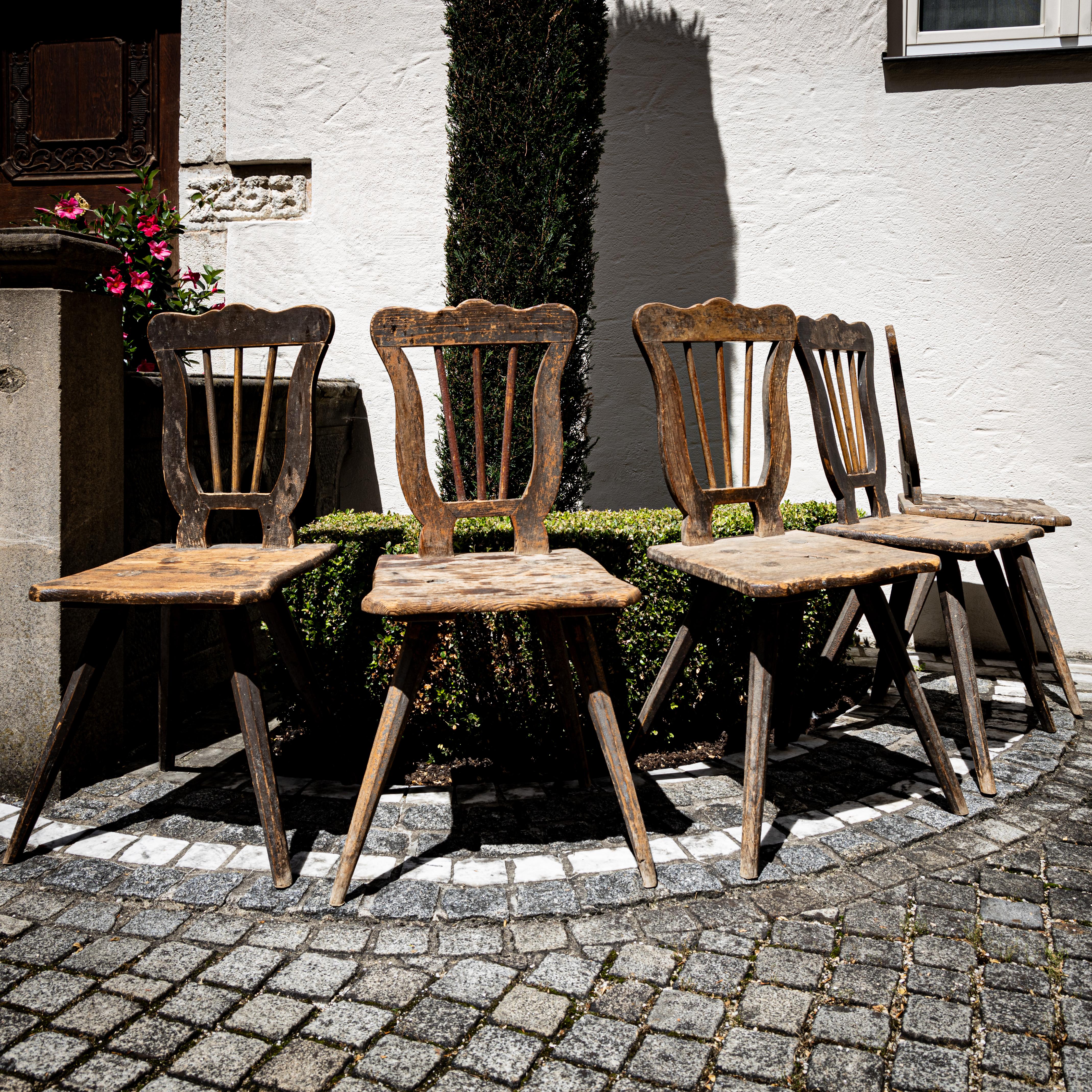 Chaises de ferme françaises, vers 1820/1830 en vente 3