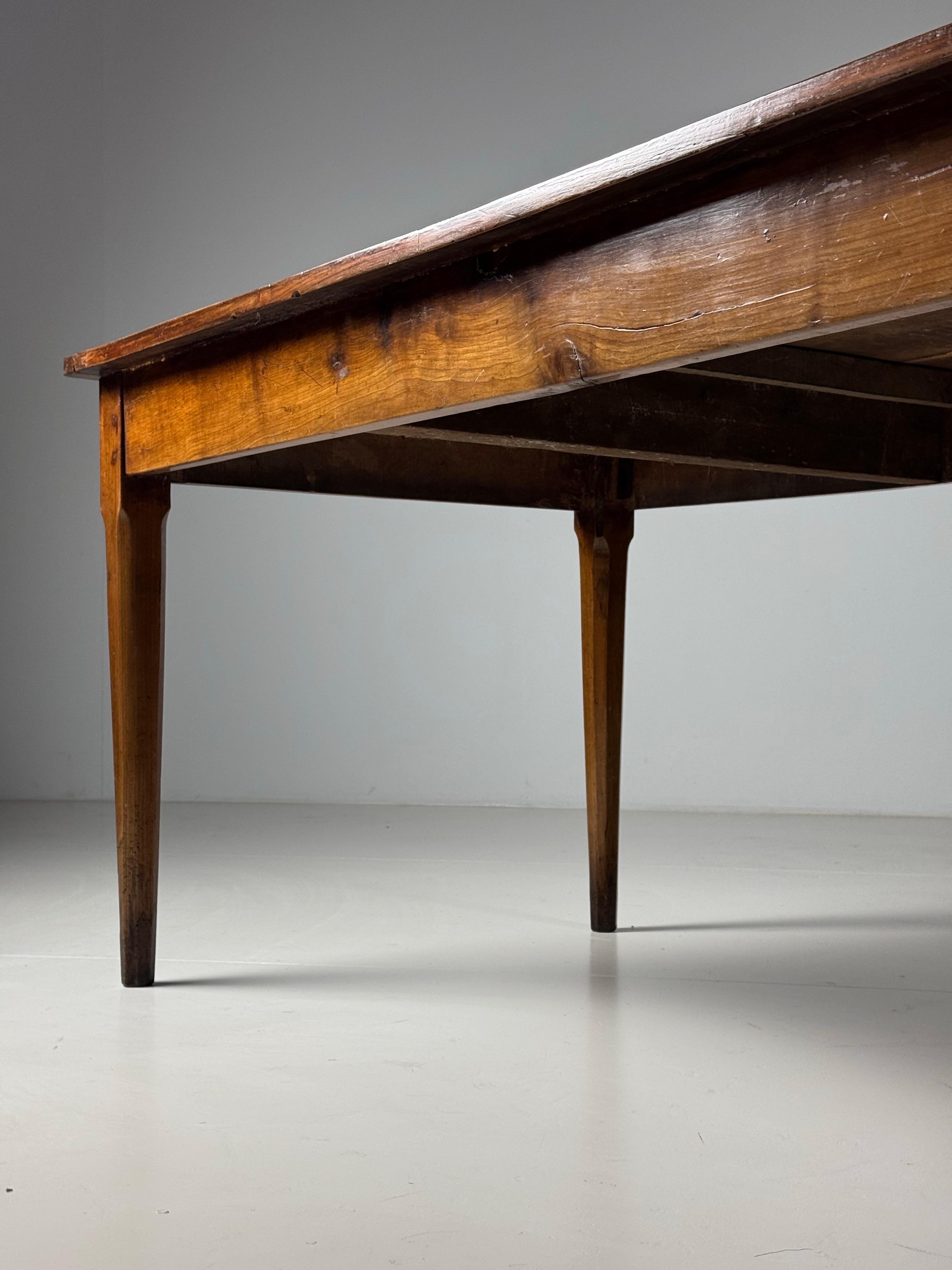 Mesa de comedor de granja francesa siglo XIX en venta 10