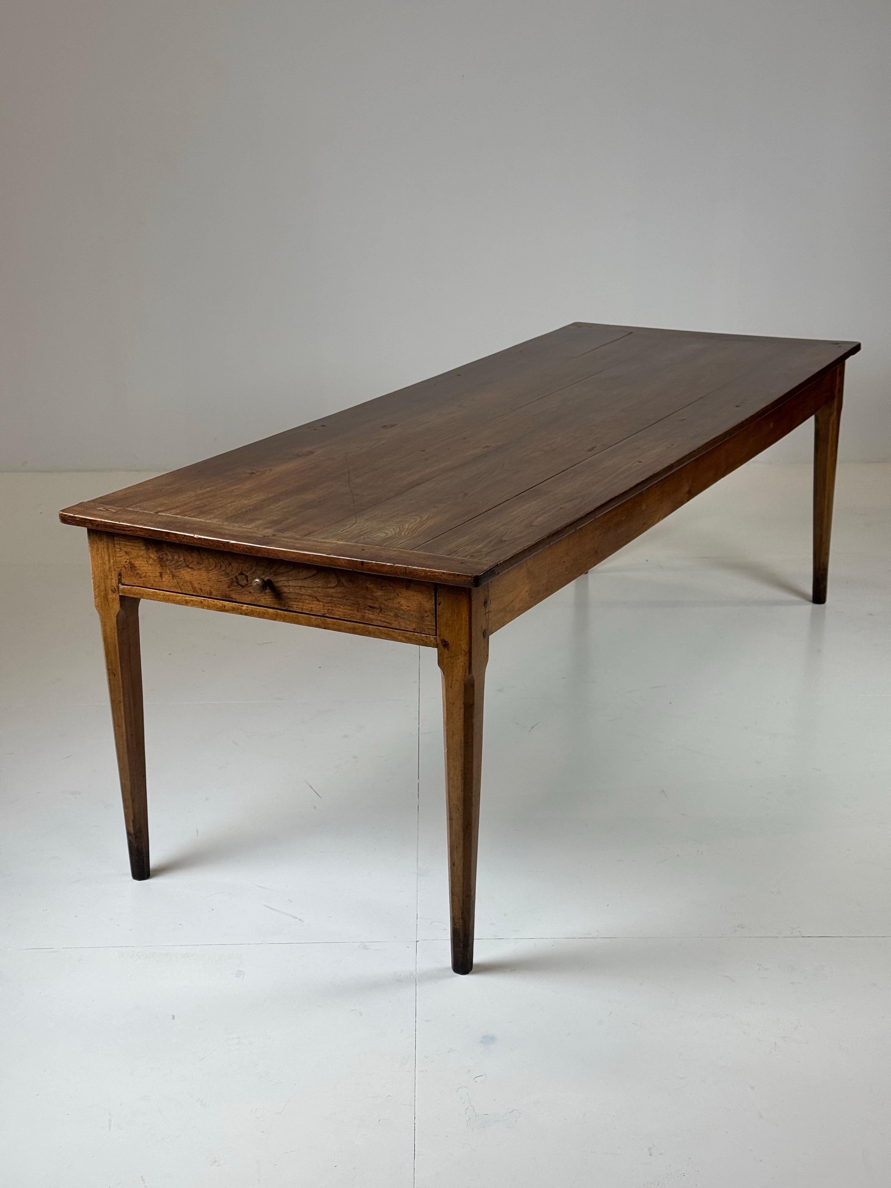Mesa de comedor de granja francesa siglo XIX en venta 14