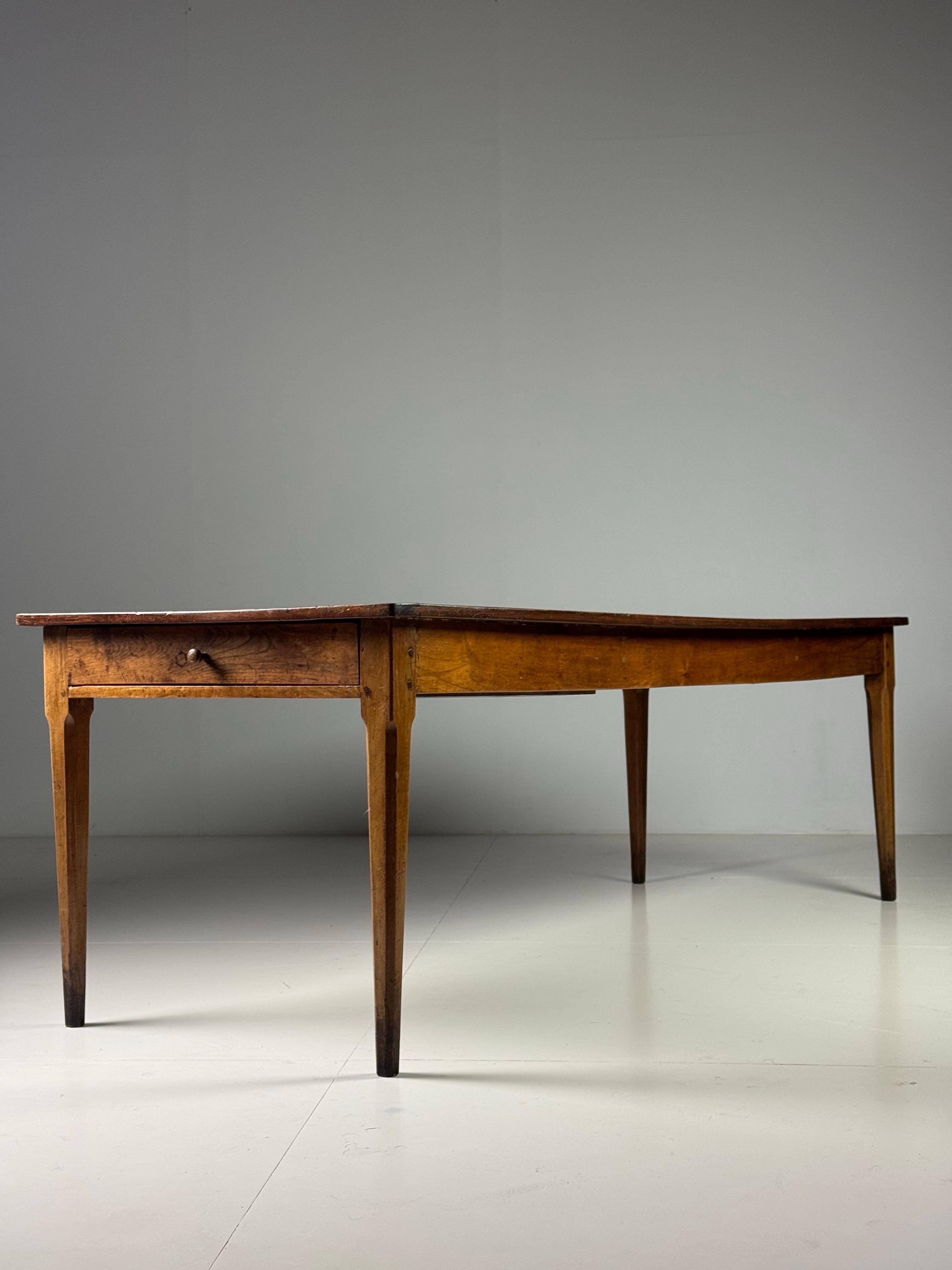 Mesa de comedor de granja francesa siglo XIX Madera en venta