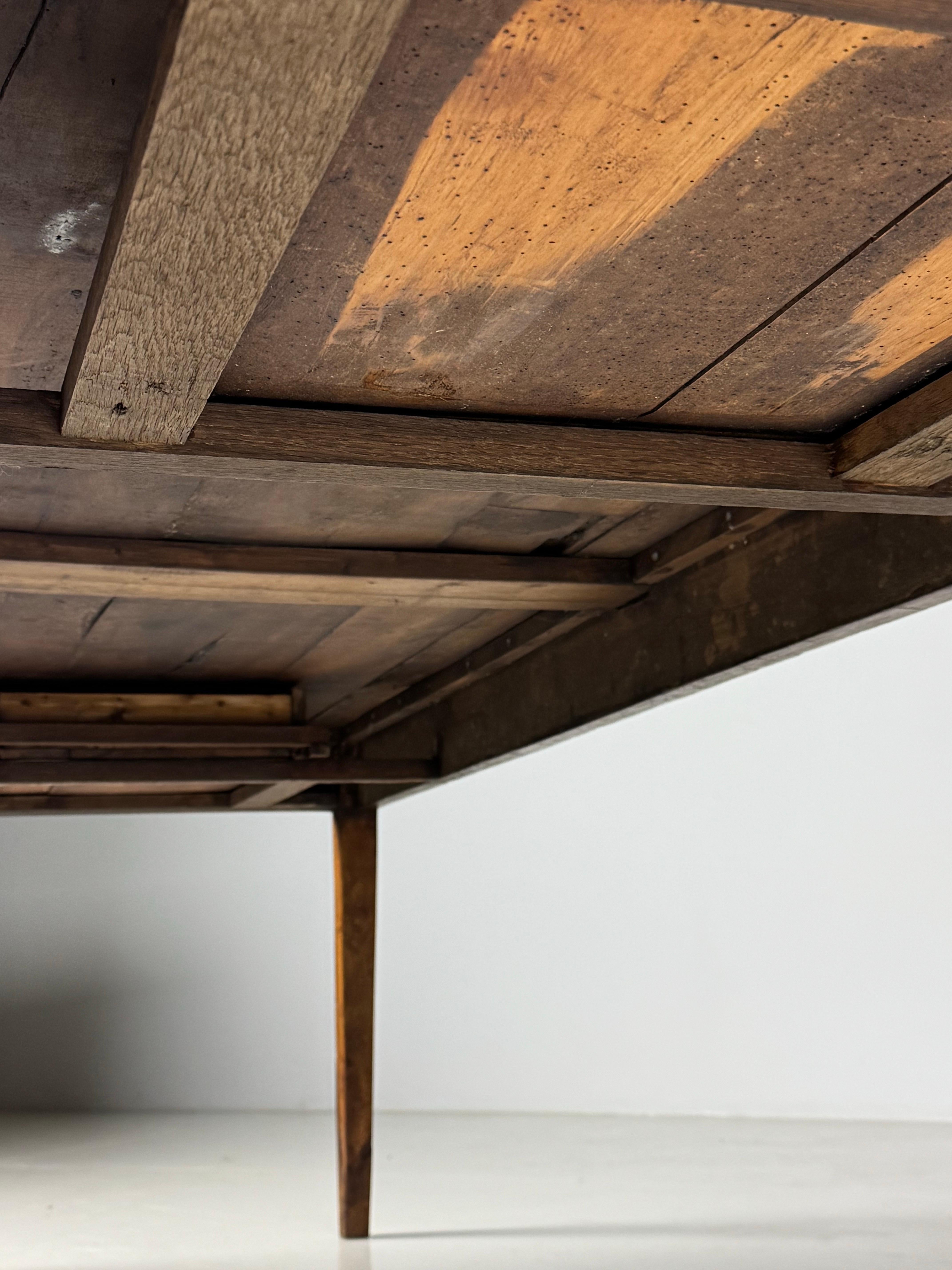 Legno di alberi da frutto Tavolo da pranzo French Farmhouse 251cm in vendita