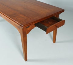 French Farmhouse Dining Table for 12 People, Cherry, circa 1900