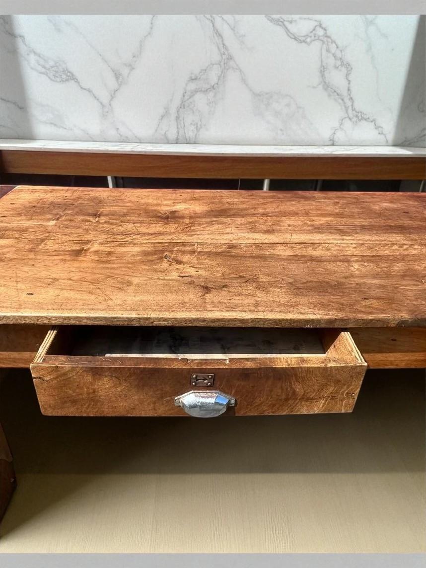 French Farmhouse Dining Table  Late 19th Century  Solid Oak In Good Condition For Sale In Kaštel Sućurac, HR