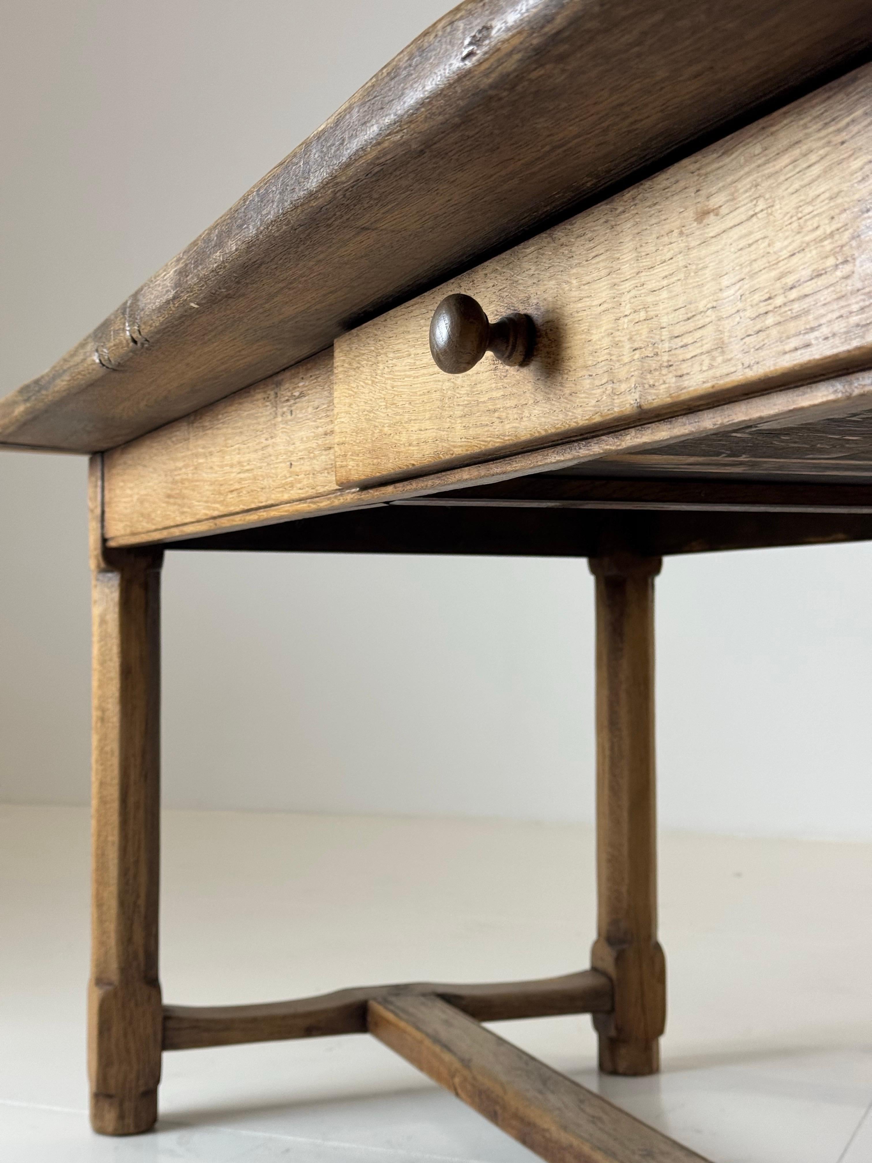French Farmhouse Dining table Oak 250cm For Sale 4