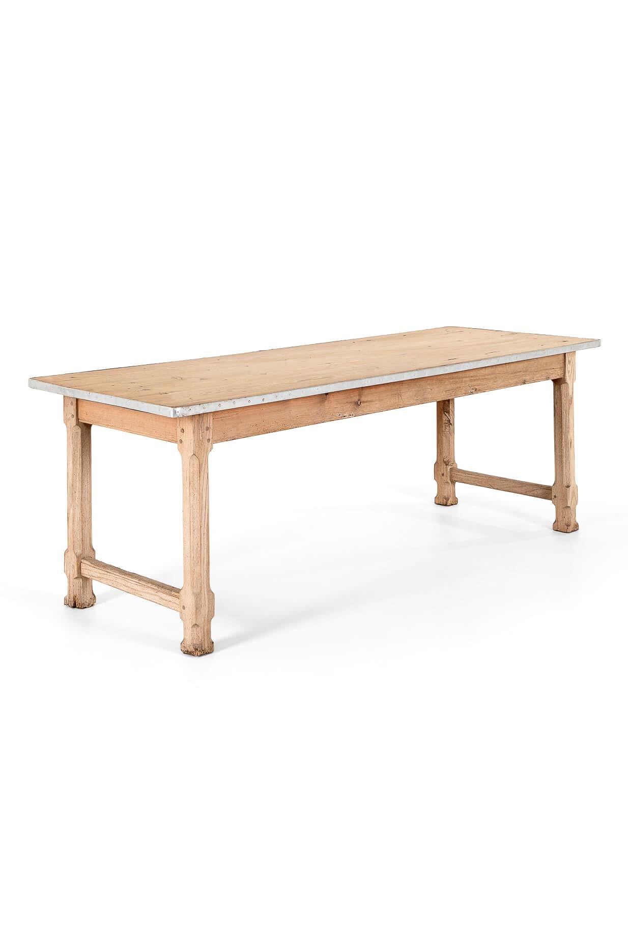 Hand-Crafted French Farmhouse Table For Sale