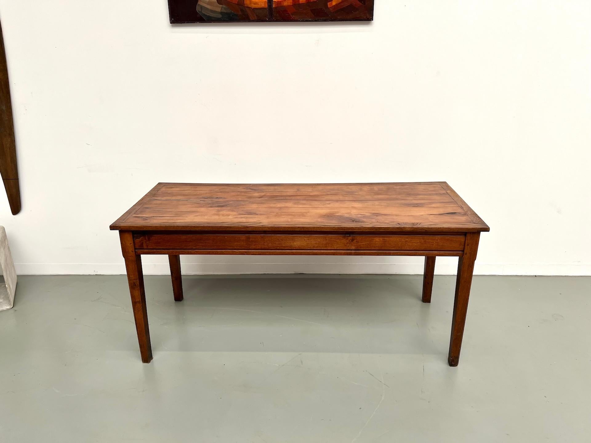 Français Table de ferme française des années 1950 en vente
