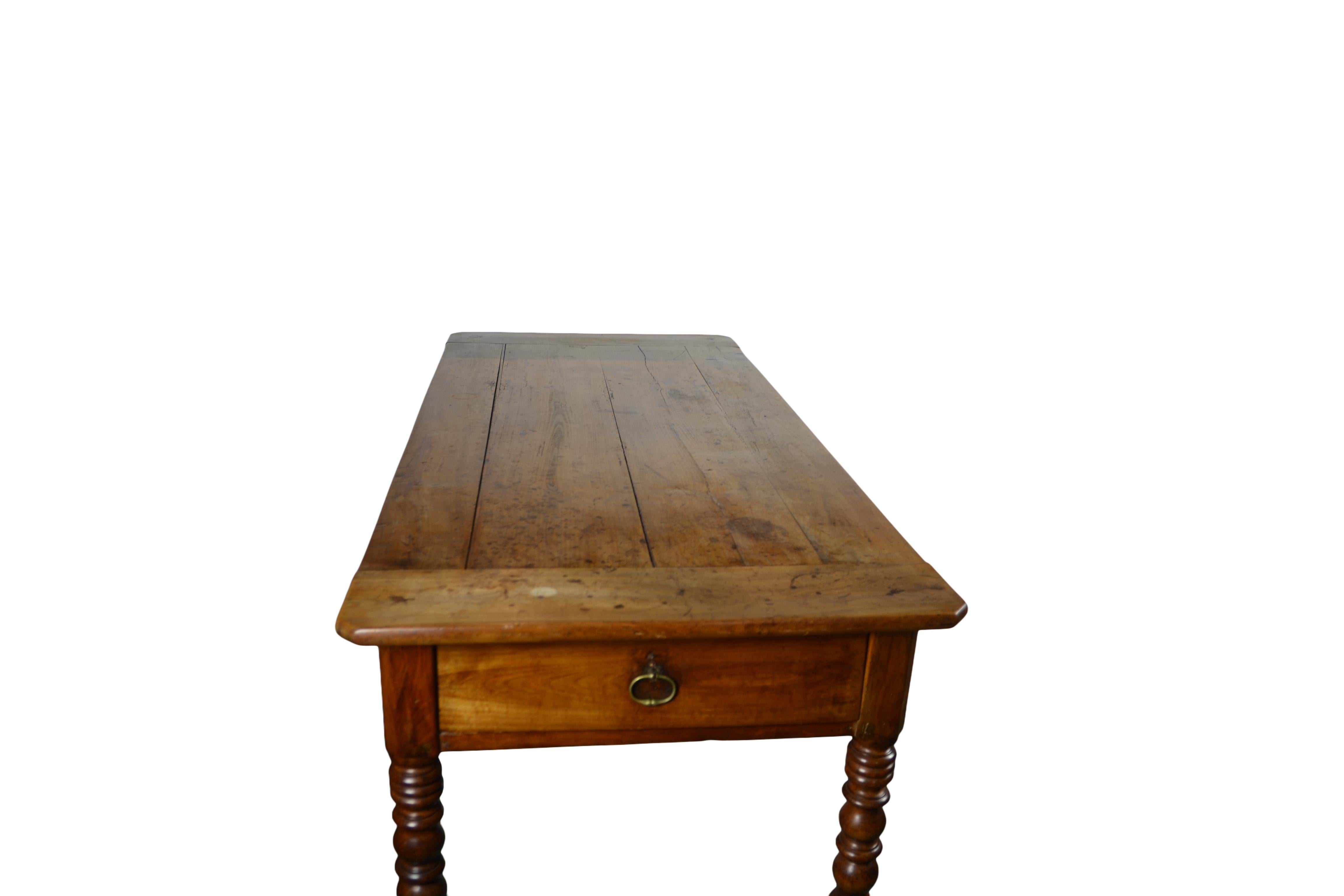 French Farmhouse Table in Fruitwood c.1835 2