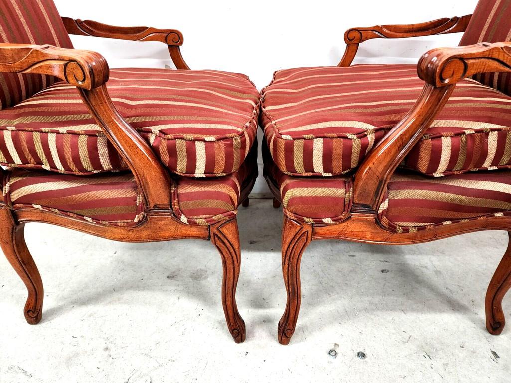 French Bergere Armchairs - A Pair For Sale 6
