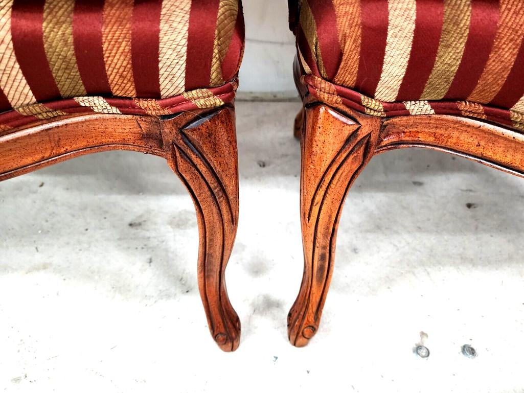 Late 20th Century French Bergere Armchairs - A Pair For Sale