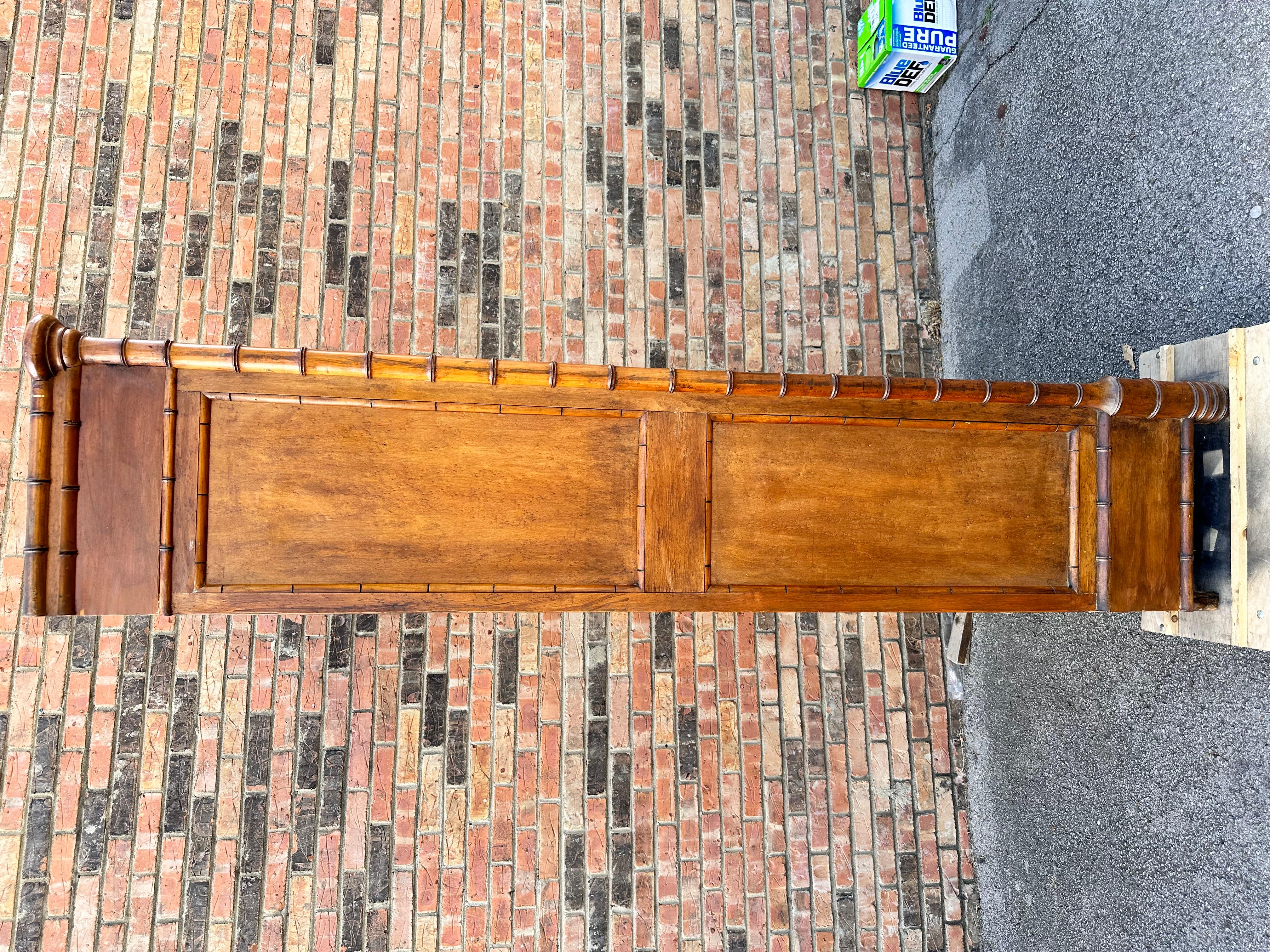 French Faux Bamboo Bookcase For Sale 4