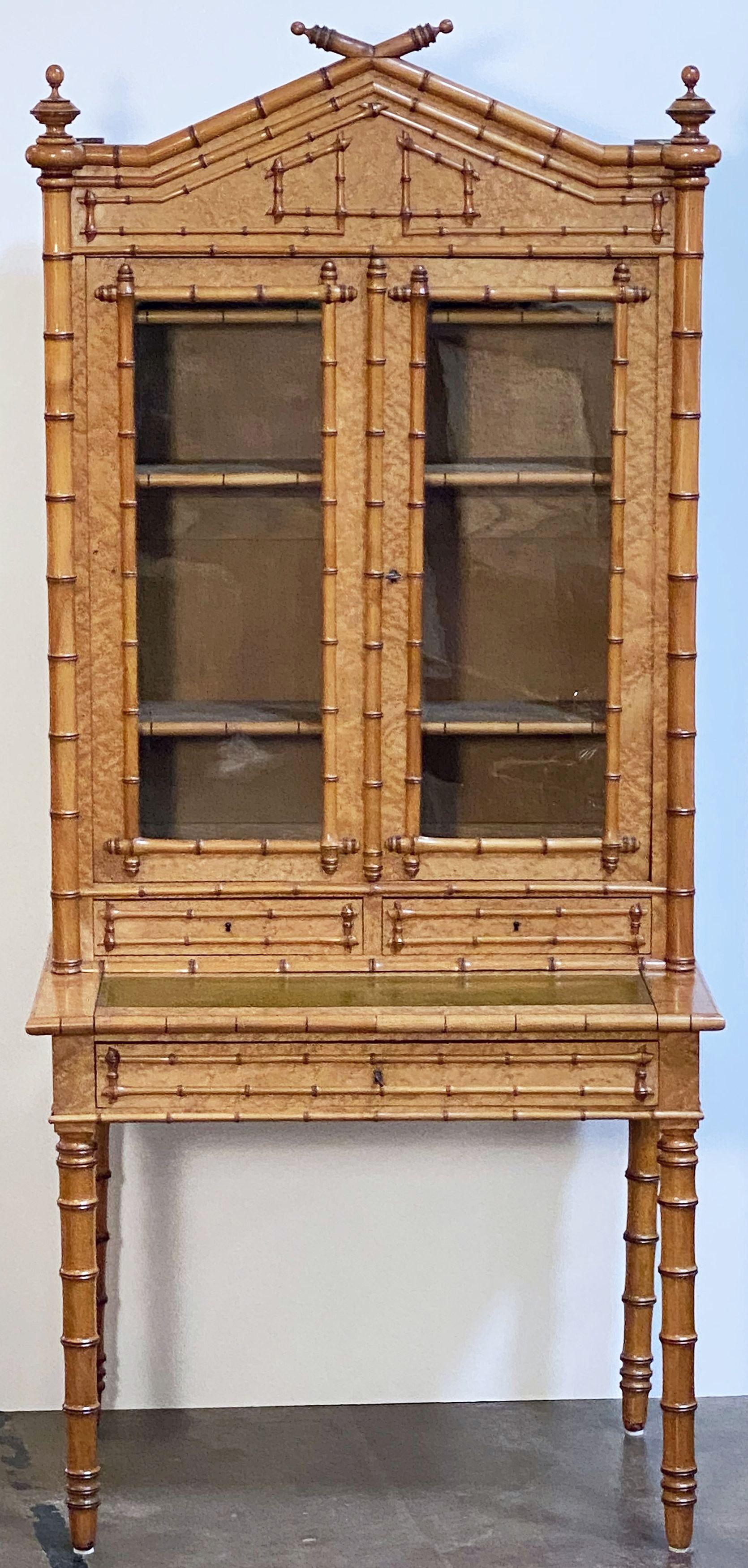 faux bamboo china cabinet