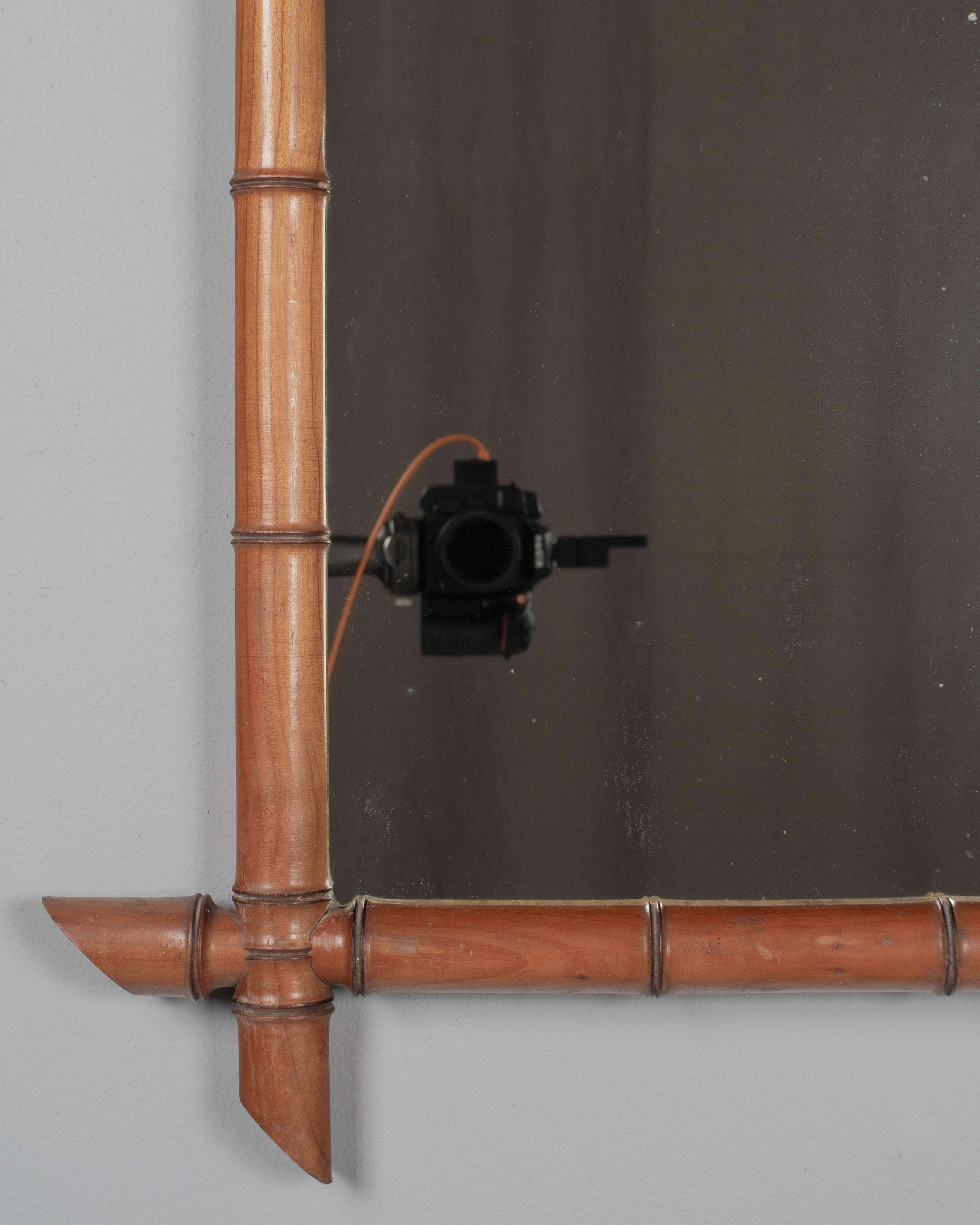 Specchio francese in finto bambù e ciliegio 27