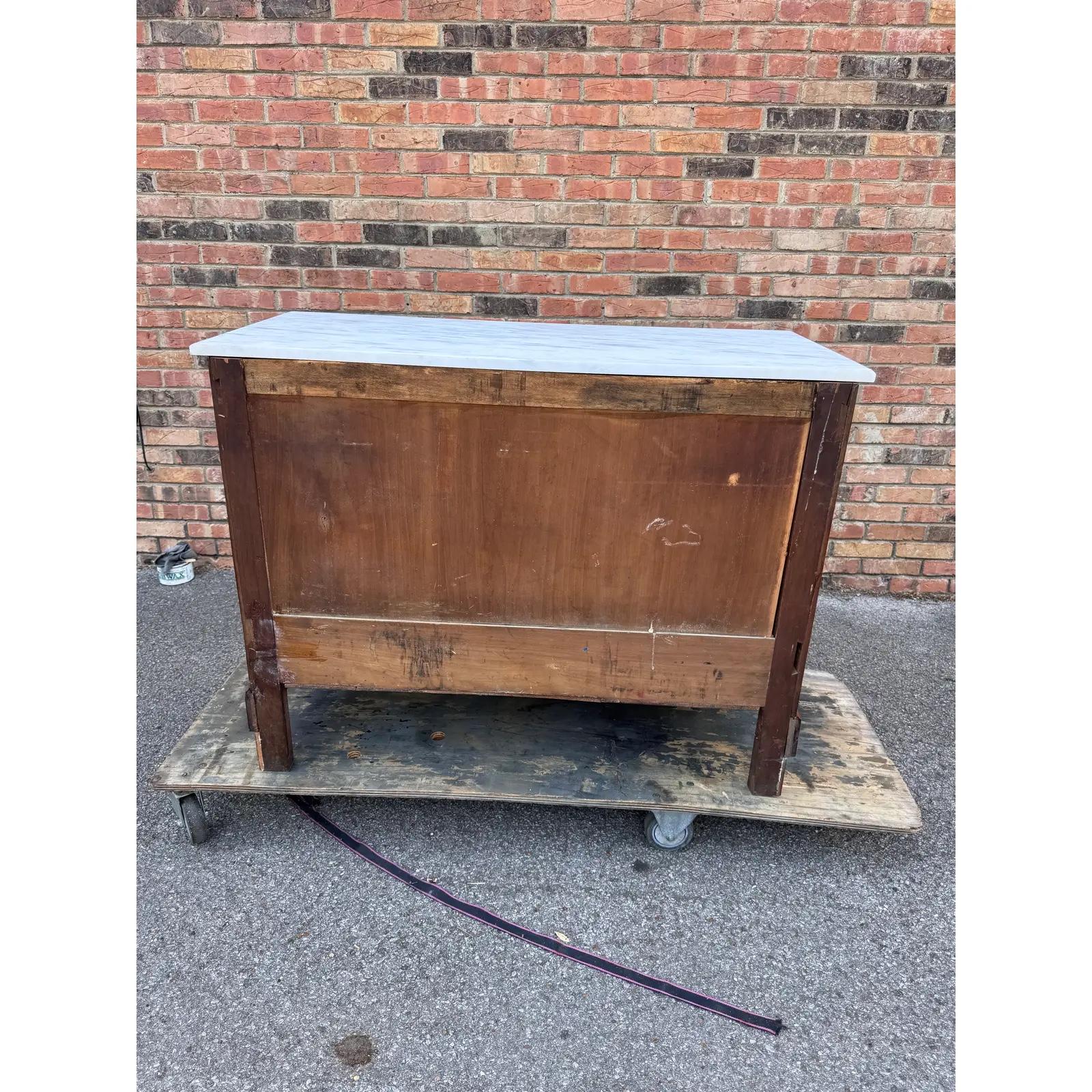 French Faux Bamboo Chest of Drawers For Sale 4
